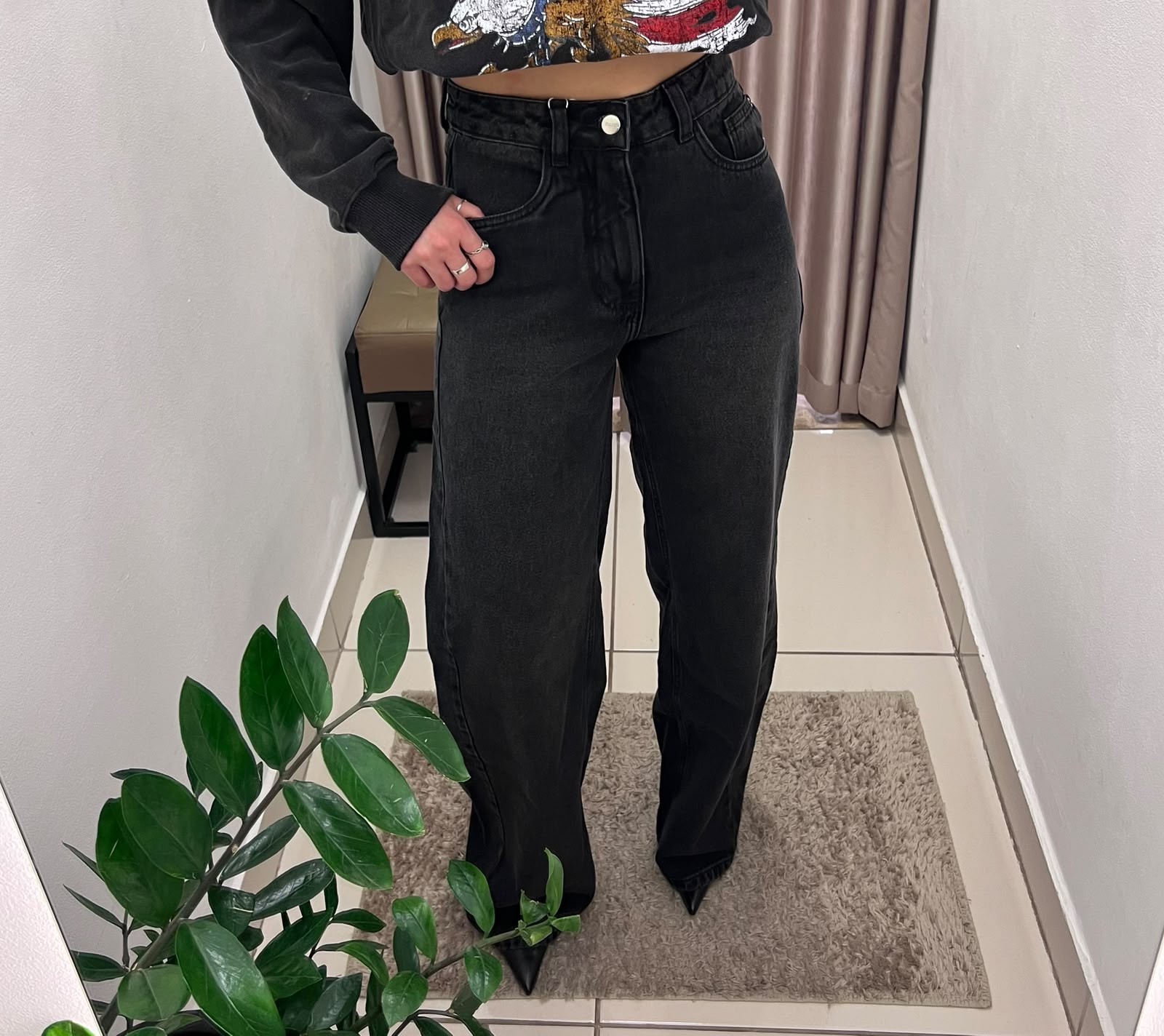 CALCA JEANS MAXI ALGARVE BLACK 2530579260 LERRUX Imagem secundária do produto