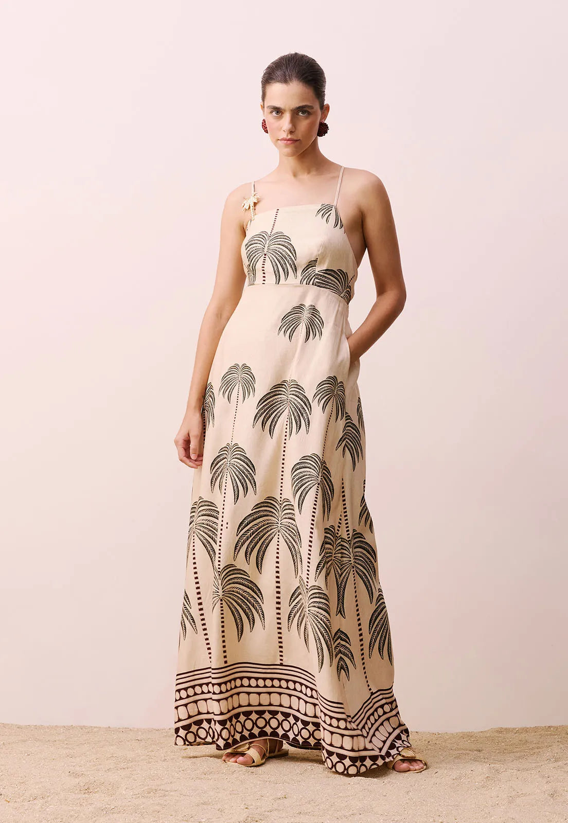 VESTIDO ALÇA COQUEIRO DOURADO 105766 CACAY