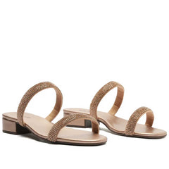 SANDÁLIA MULE GLAM MANTA DOURADA C 30114 0087 0014 ANACAPRI