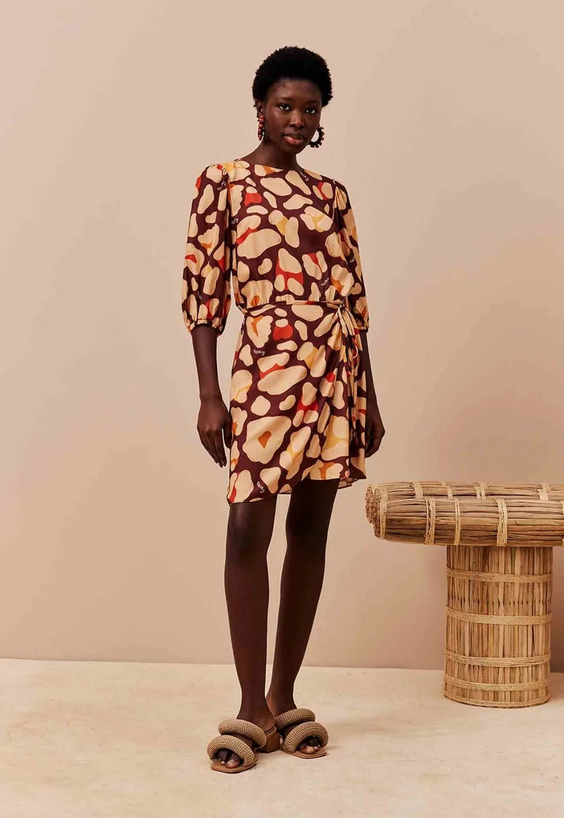 VESTIDO CURTO CACHECOUER MANGA BUF 104191 CACAY