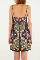 VESTIDO CURTO LENÇO FLORAL 345548 FARM RIO
