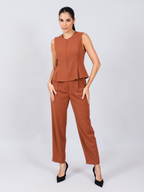 Calça Feminina Skenn ref. ALFAIATARIA CETIM - VintedoisK