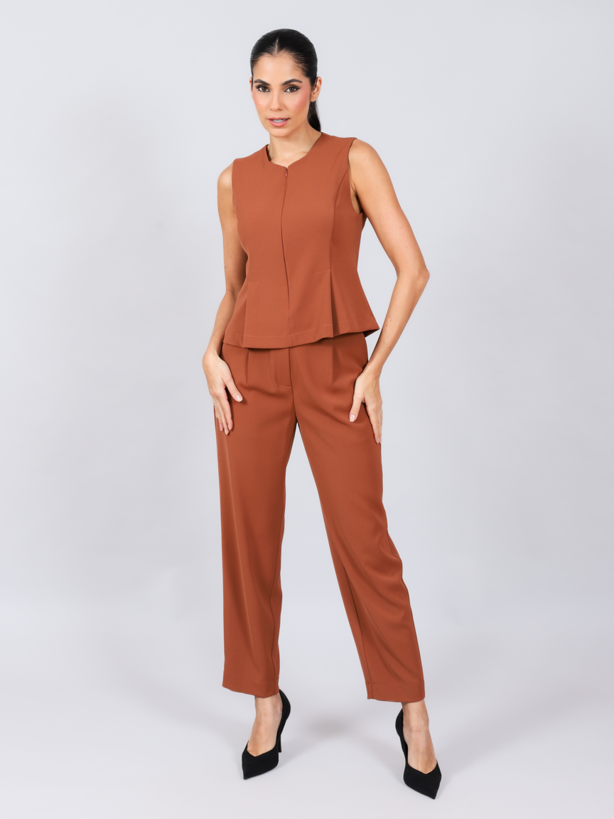 Calça Feminina Skenn ref. ALFAIATARIA CETIM - VintedoisK
