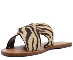RASTEIRA TIRAS CRUZADAS COURO ANIMAL PRINT C 30014 0004 0269 ANACAPRI