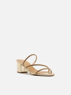 Sandália Feminina Arezzo ref. TAMANCO DOURADO - VintedoisK