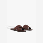 SANDÁLIA X RASTEIRA BICO QUADRADO MARROM  S 20889 0115 0047 SCHUTZ