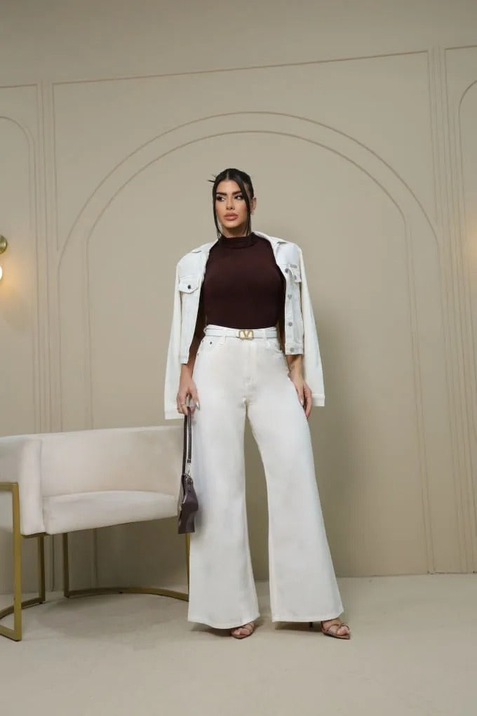 Calça Feminina Revanche ref. WIDE LEG - VintedoisK Imagem principal do produto