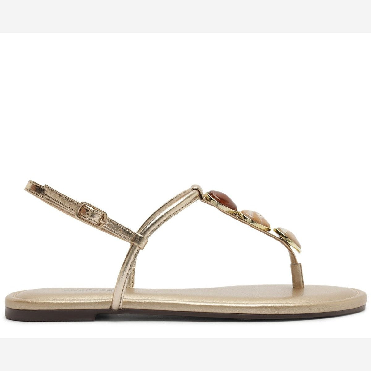 SANDÁLIA RASTEIRA SLIM PEDRARIAS DOURADA C 30294 0051 0005 ANACAPRI Imagem secundária do produto