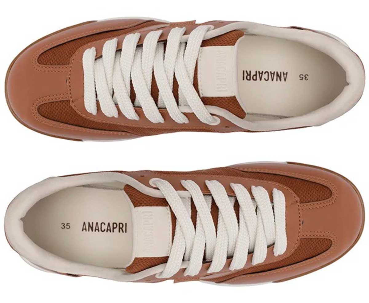 Tênis Feminina ANACAPRI ref. RETRO-A MARROM - VintedoisK
