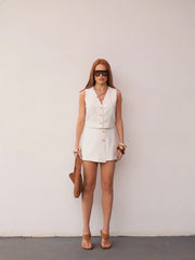 SHORTS SAIA LINHO ALFAIATARIA 403432 SKENN