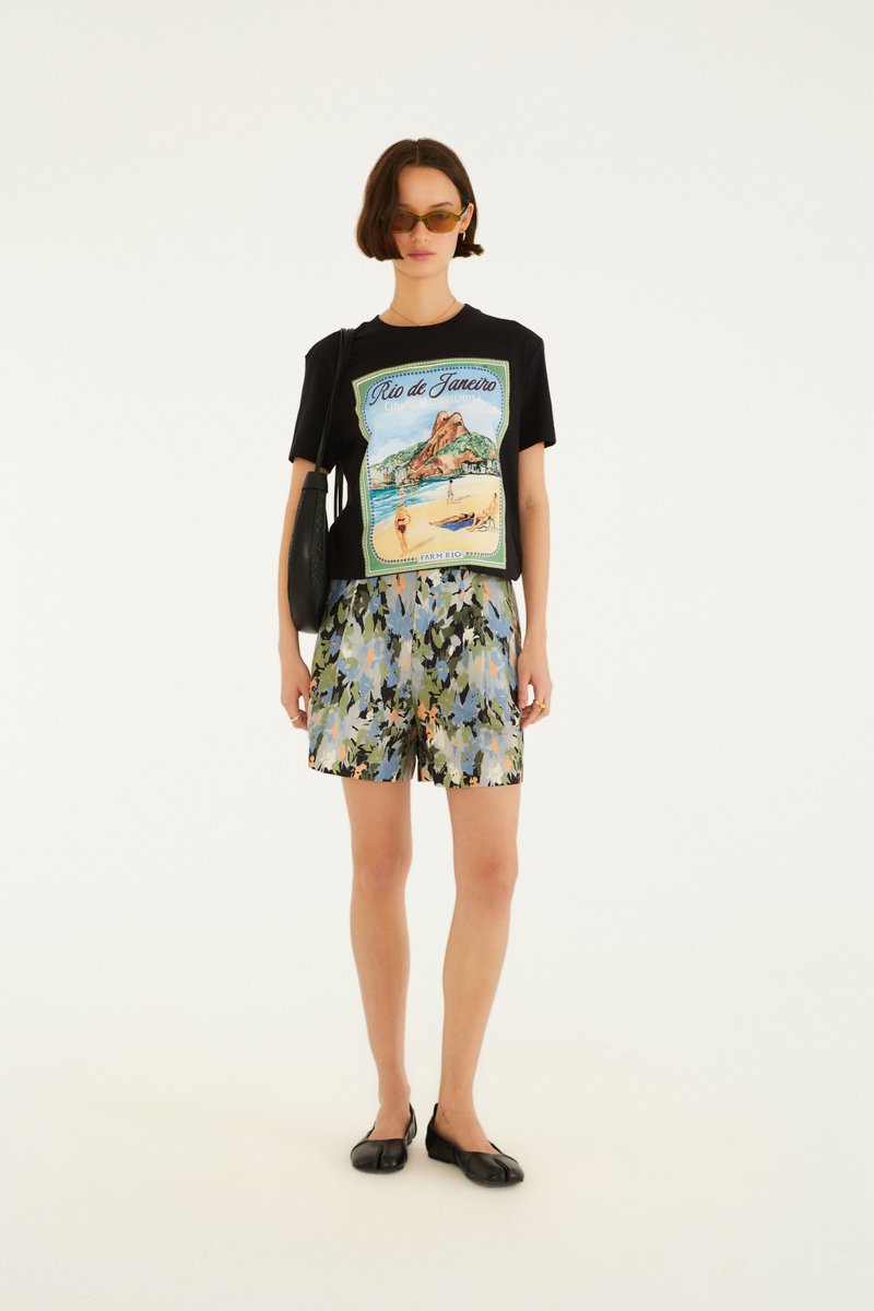 BLUSA T-SHIRT FIT POSTAL 364035 FARM RIO Imagem secundária do produto