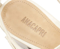 SANDÁLIA SALTO BLOCO TIRAS FINAS ADORNO BRANCO C 30489 0090 0009 ANACAPRI