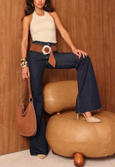 CALÇA JEANS ESCURA FLARE COMFORT 9320C ALCANCE