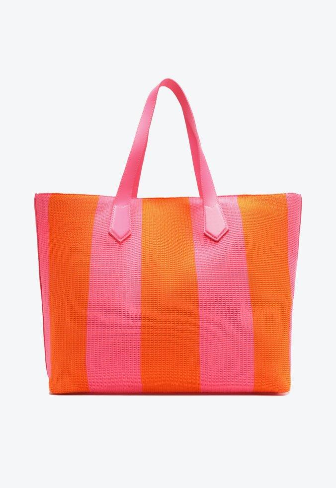 BOLSA GRANDE SHOPPING BEACHY ROSA E LARANJA S 50010 0557 0002 SCHUTZ - Vintedoisk