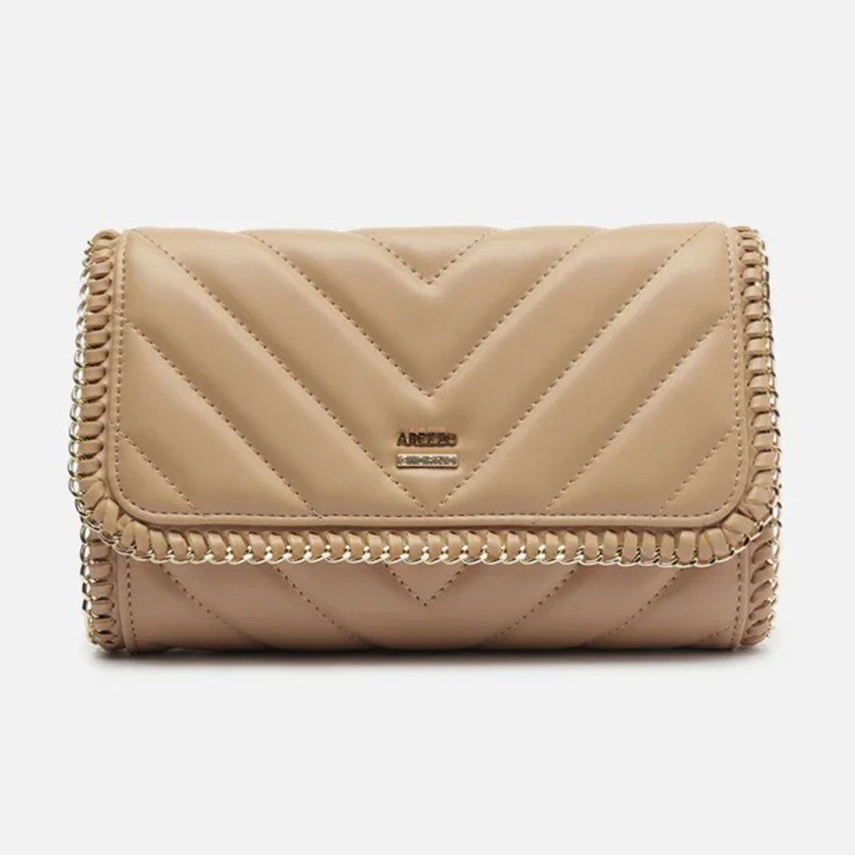 BOLSA TIRACOLO NUDE PEQUENA MATELASSÊ CORRENTE A 57100 1798 0011 AREZZO Imagem principal do produto