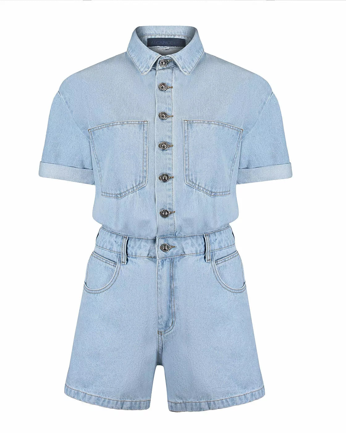 Macacão Feminina ALCANCE ref. MACAQUINHO JEANS - VintedoisK