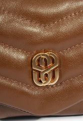 BOLSA PEQUENA TIRACOLO MATELASSÊ MARROM S 50010 0886 0002 SCHUTZ