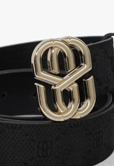 CINTO EMBLEM MONOGRAMA COURO PRETO S 43001 0158 0001 SCHUTZ