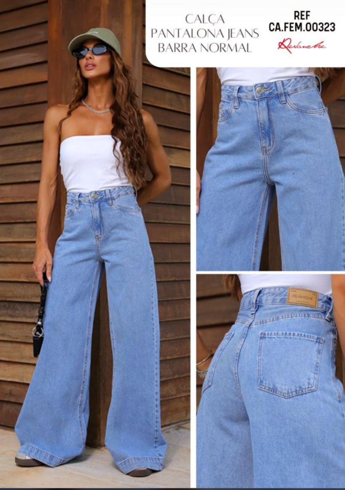 Calça Feminina REVANCHE ref. JEANS PANTALONA - VintedoisK
