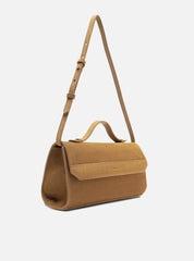 BOLSA TIRACOLO MARROM ACAMURÇADA GRANDE CORRENTE A 50011 0959 0002 AREZZO