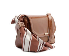 BOLSA TIRACOLO PEQUENA LINHO MARROM C 50001 0203 0002 ANACAPRI