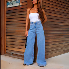 CALÇA JEANS PANTALONA BARRA NORMAL FEM00323 REVANCHE