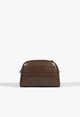 BOLSA TIRACOLO NAY PEQUENA MARROM S 50015 0837 0003 SCHUTZ