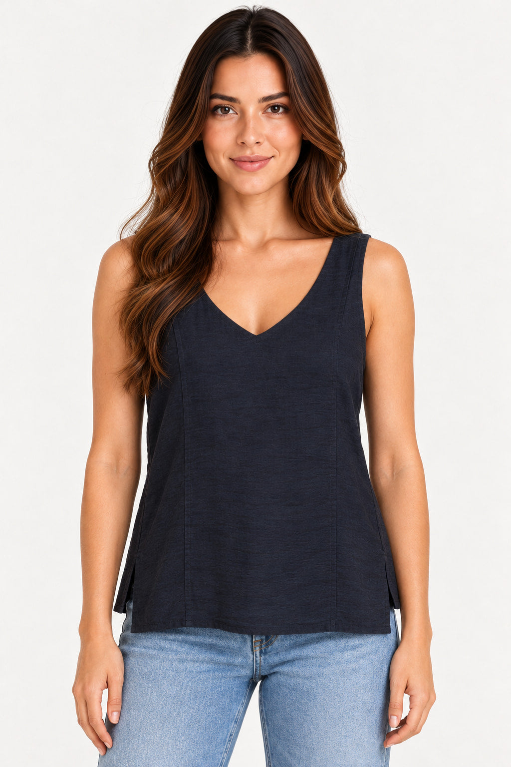 BLUSA REGATA CHICAGO FENDAS 2801C AMICIA Imagem principal do produto