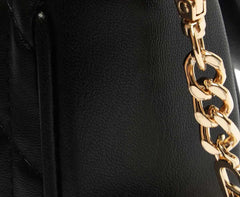 BOLSA TIRACOLO MÉDIA MATELASSÊ TRIANGULAR PRETA C 50036 0006 0001 ANACAPRI