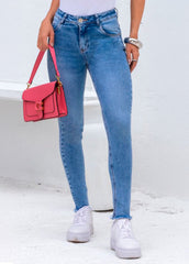 CALÇA JEANS SKINNY BARRA DESF CAFEM00021 REVANCHE