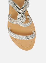 RASTEIRA BRANCA ENLACE TIRAS CRISTAIS A 02012 0560 0002 AREZZO