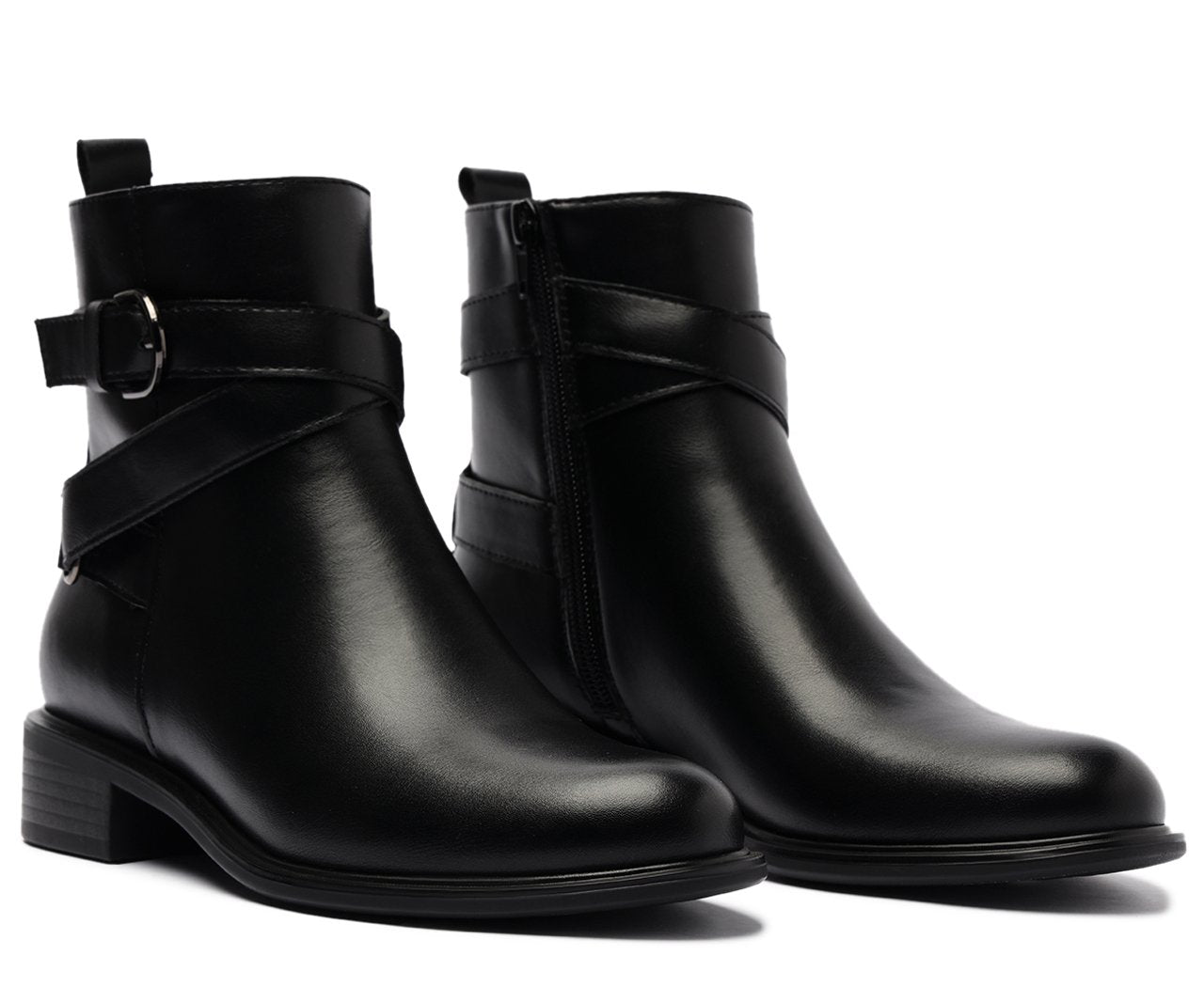 BOTA CANO CURTO FIVELA PRETA C 30476 0005 0002 ANACAPRI Imagem secundária do produto