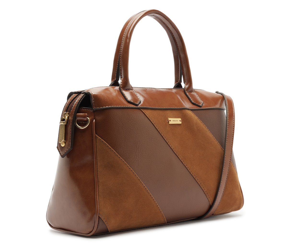 BOLSA TOTE GRANDE MIX TEXTURAS MARROM C 50002 0236 0003 ANACAPRI Imagem secundária do produto