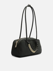 BOLSA BOWLING PRETA NOBUCK GRANDE CORDÃO A 50011 0966 0001 AREZZO