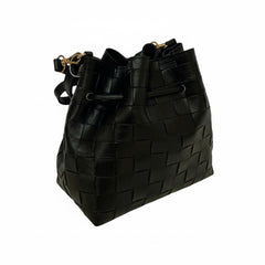 BOLSA TIRACOLO MÉDIA TRAMADA PRETA C 50002 0213 0001 ANACAPRI