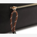 BOLSA TIRACOLO MÉDIA NYLON ALÇA FITA PRETA C 50039 0015 0003 ANACAPRI