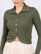 Blusa Rib Alfaiataria Sport 394138 Skenn costas feminina