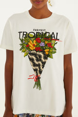 BLUSA T-SHIRT FIT BOUQUET TROPICAL 348403 FARM RIO