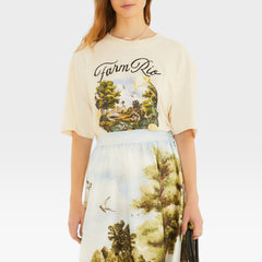 BLUSA T-SHIRT AMPLA PORTAL PAISAGEM 358761 FARM RIO