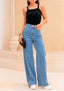 Calça Feminina REVANCHE ref. JEANS WIDE - VintedoisK