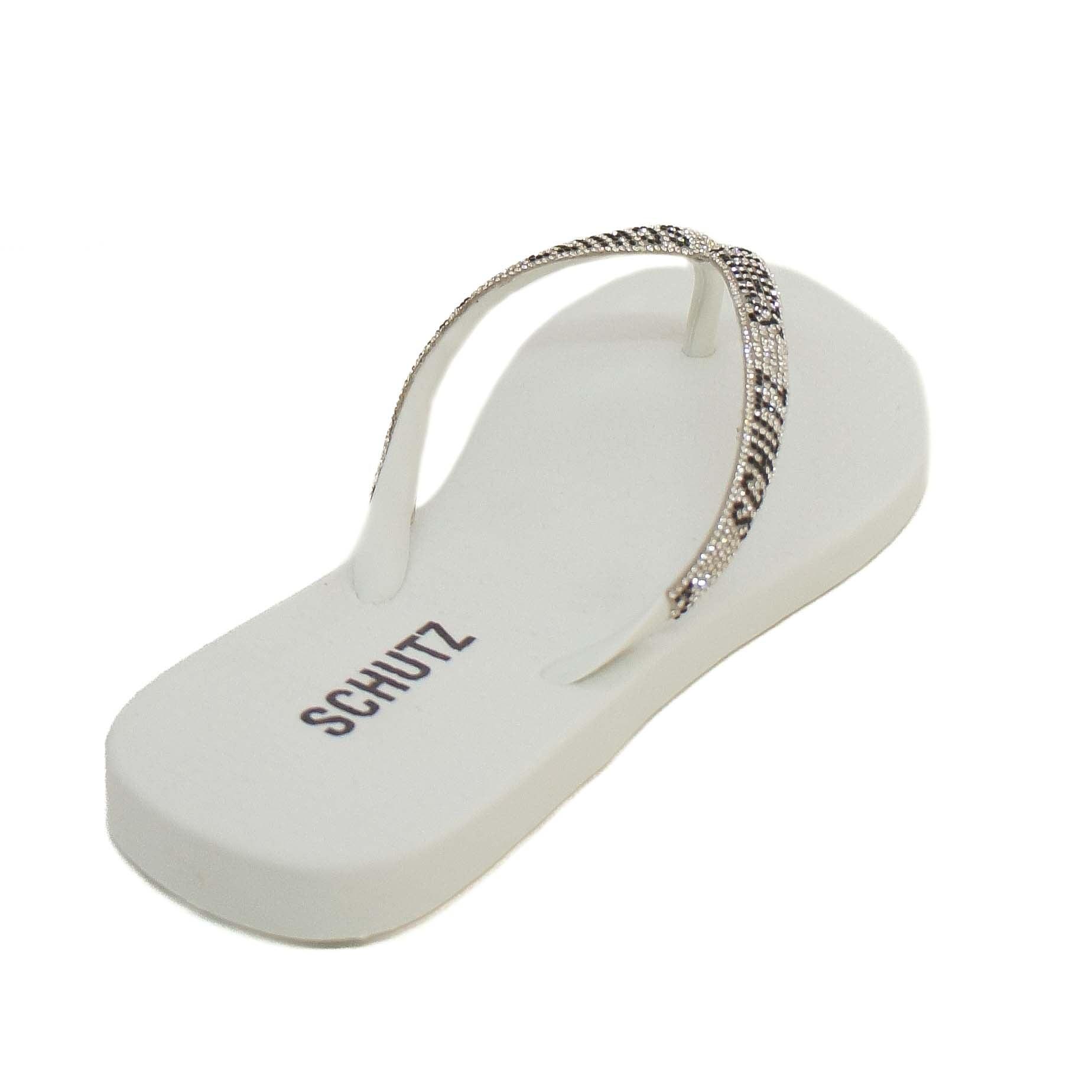 CHINELO DE DEDO BRANCO BRILHO S 20632 0029 0002 SCHUTZ - Vintedoisk