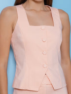 Look completo com blusa colete alfaiataria 403188 Skenn feminina