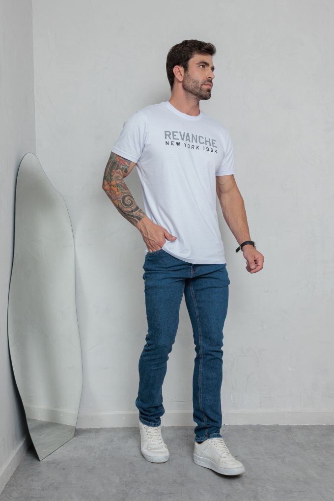 CALÇA JEANS MASC SLIM BARRA NORMAL CAMAS00079 REVANCHE Imagem secundária do produto