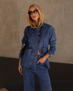 Camisa Feminino Alcance ref. CAMISA JEANS - VintedoisK