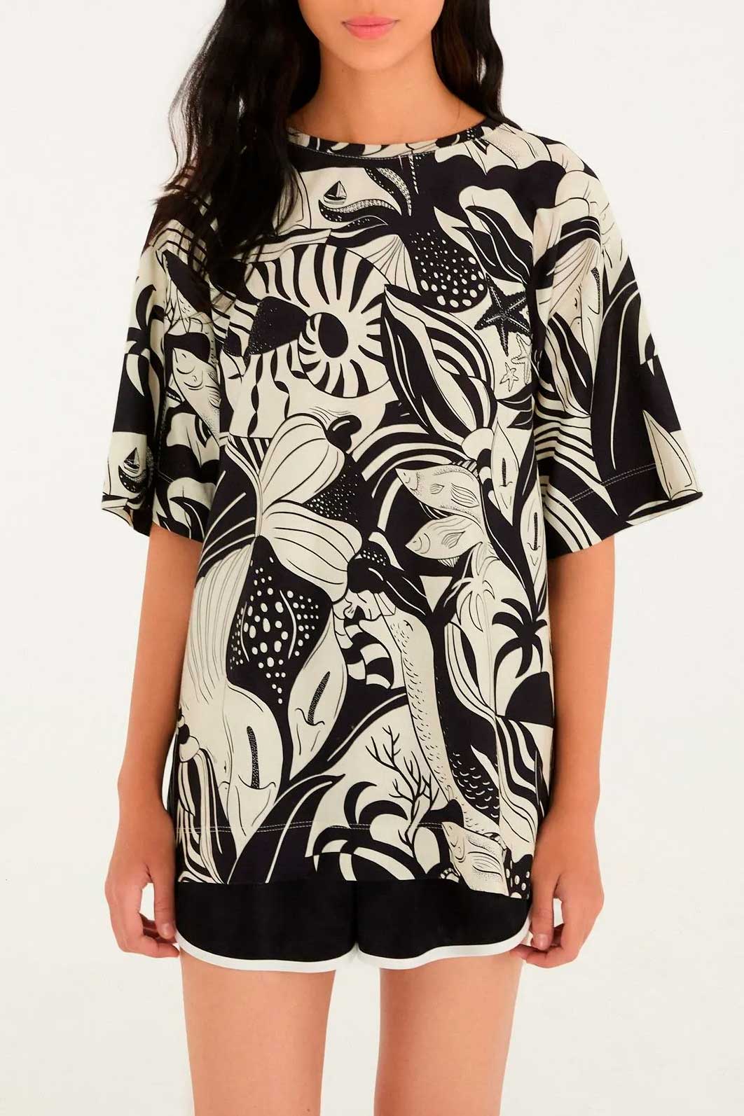 BLUSA T-SHIRT FESTA MAR 351350 FARM RIO