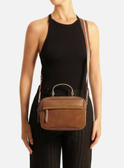BOLSA TIRACOLO MARROM PRIONE MÉDIA A 50011 0235 0118 AREZZO