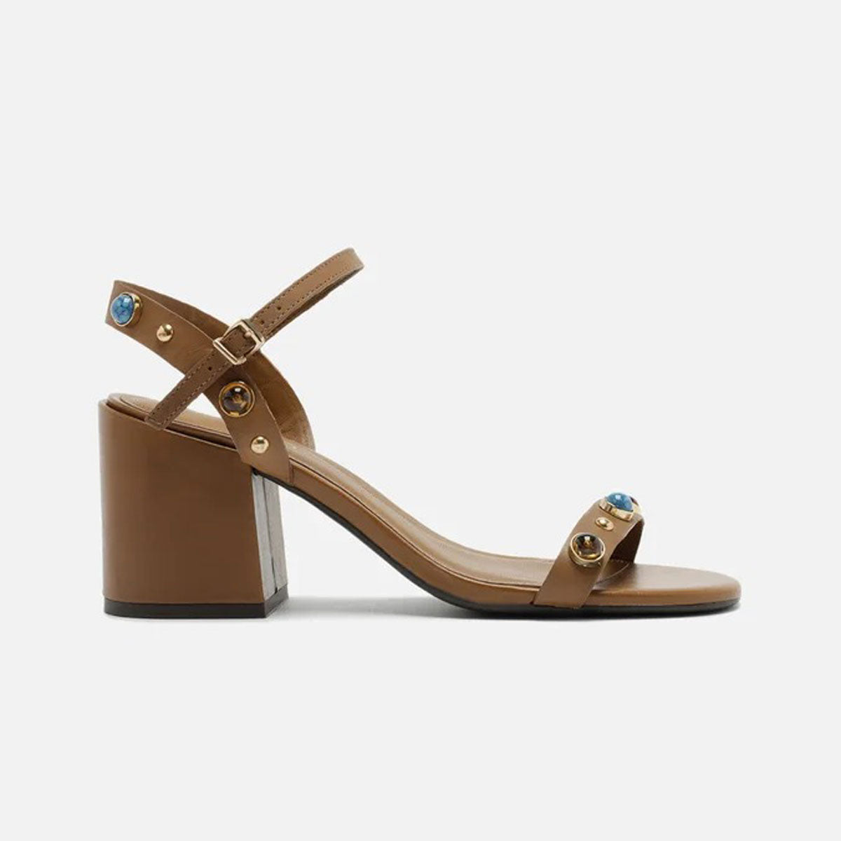 Sandália Feminina AREZZO ref. MARROM COURO - VintedoisK Imagem principal do produto