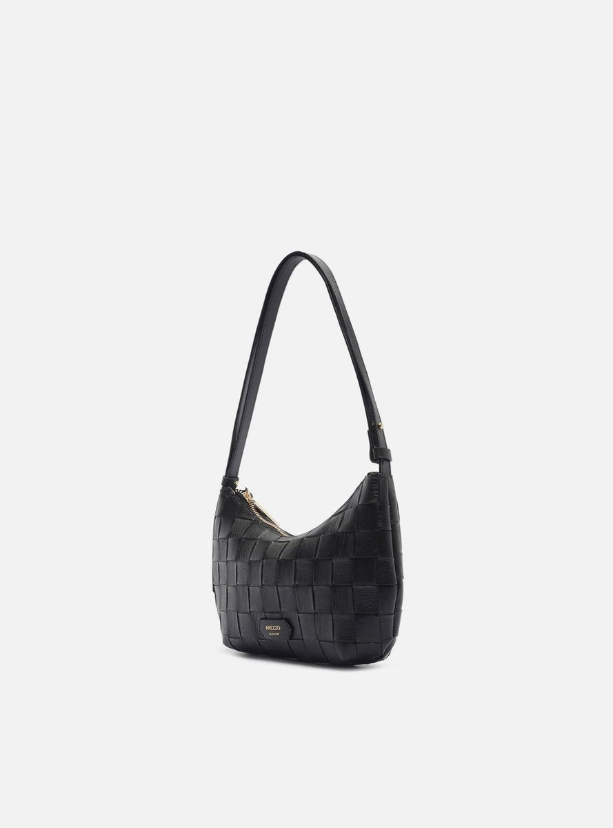 BOLSA TIRACOLO PRETA QUADRICULADA A 50021 1076 0003 AREZZO Imagem secundária do produto