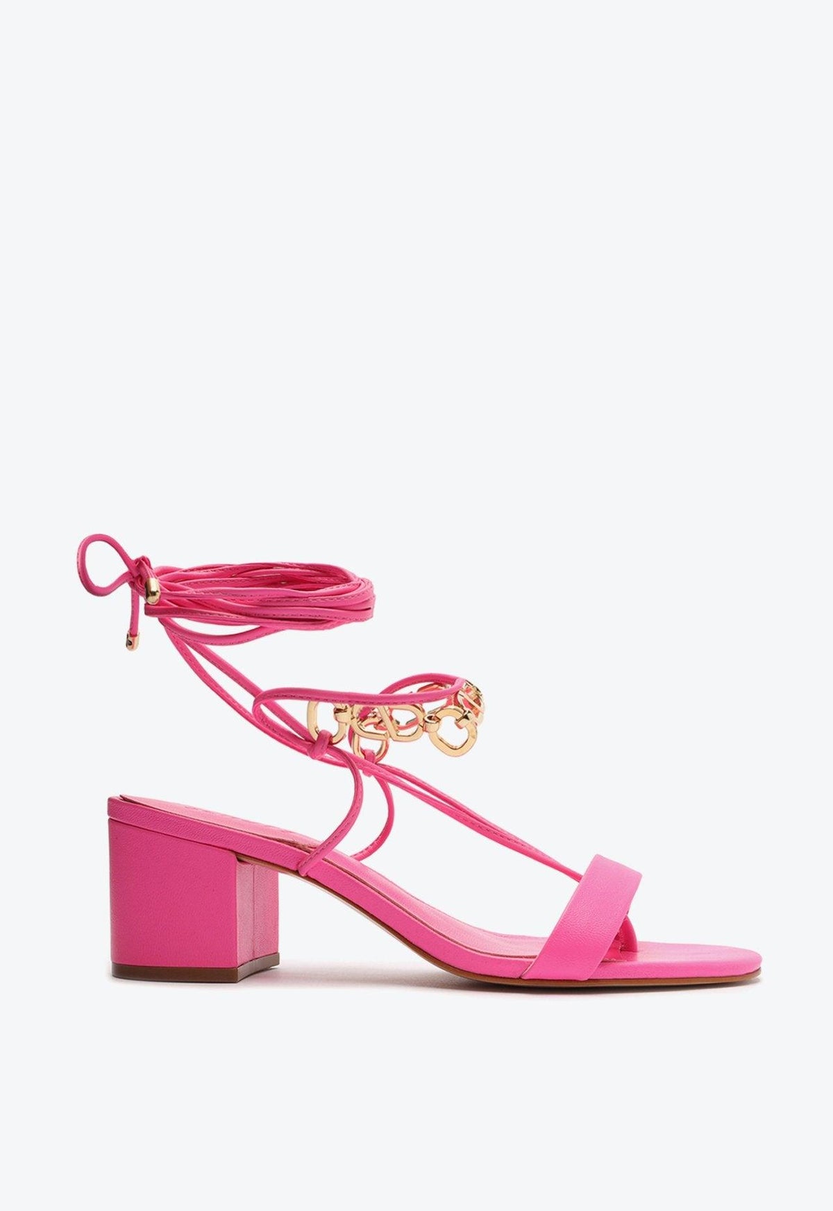 SANDÁLIA SALTO BLOCO CORRENTE ROSA S 20001 0670 0003 SCHUTZ - Vintedoisk