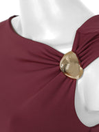 Blusa Assimétrica 414105 Skenn frente detalhe